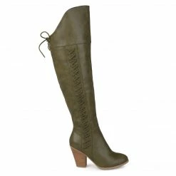 Journee Collection SPRITZ LEATHER MEDIUM CALF Boots