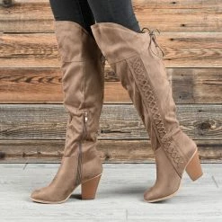 Journee Collection SPRITZ SUEDE MEDIUM CALF Boots