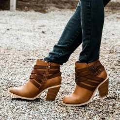 Journee Collection Booties STRAP STANDARD WIDTH