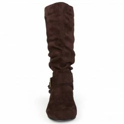 Journee Collection SHELLEY BUCKLES WIDE CALF