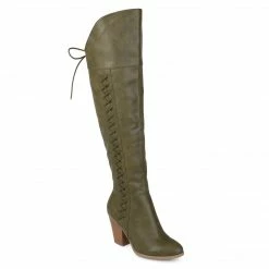 Journee Collection SPRITZ LEATHER MEDIUM CALF Boots