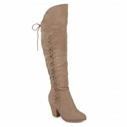 Journee Collection Boots SPRITZ SUEDE WIDE CALF